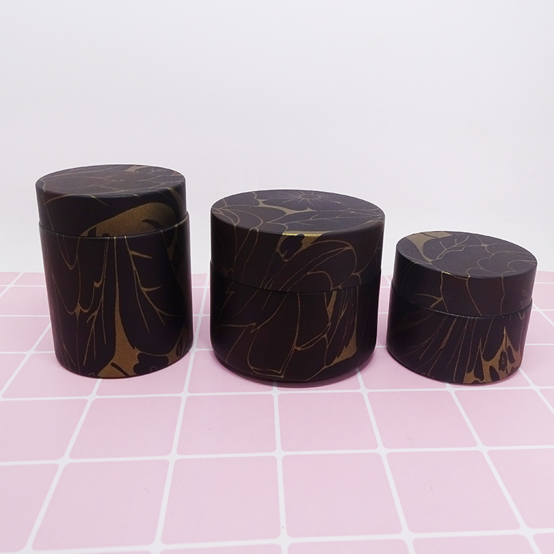 water transfer printing lip balm packaging 5g customized glass cosmetic jar