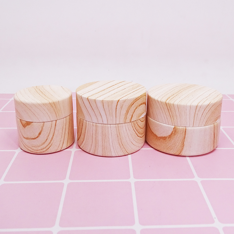 water transfer printing lip balm packaging 5g customized glass cosmetic jar