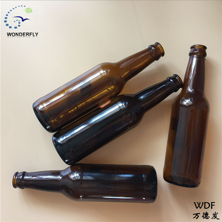 welcome to purchase empty 355 ML long neck glass bottle brown factory quality suitable for 26mm mouth