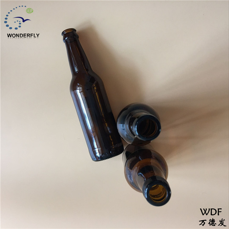 welcome to purchase empty 355 ML long neck glass bottle brown factory quality suitable for 26mm mouth