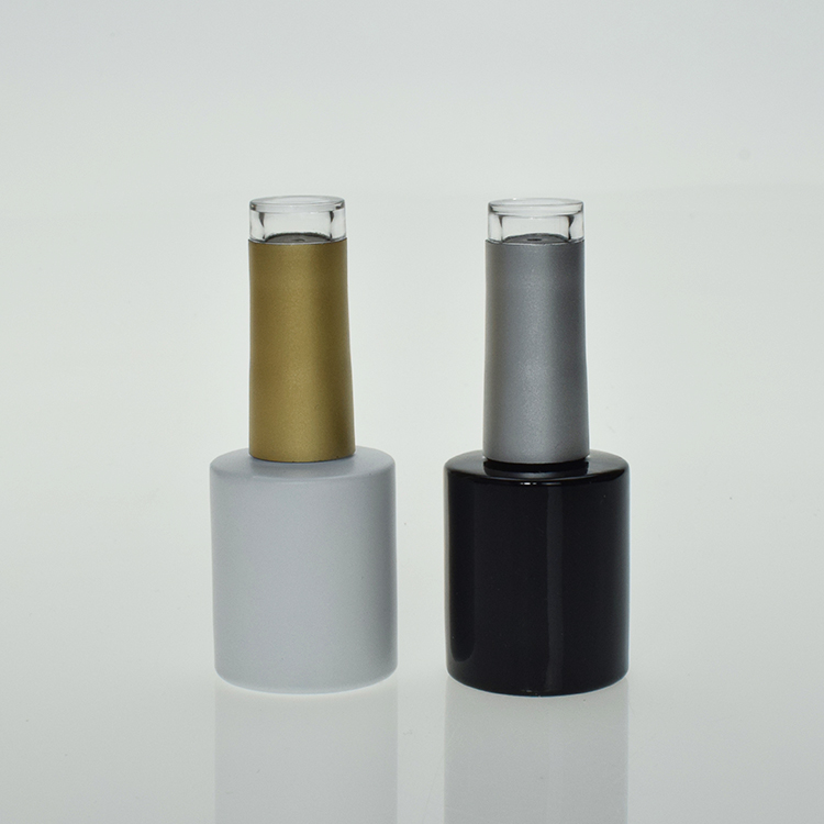 whit private label nail polish bottle glass empty luxury pointy cap