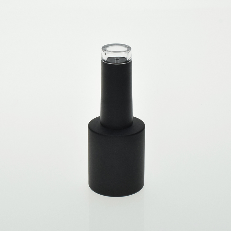 whit private label nail polish bottle glass empty luxury pointy cap