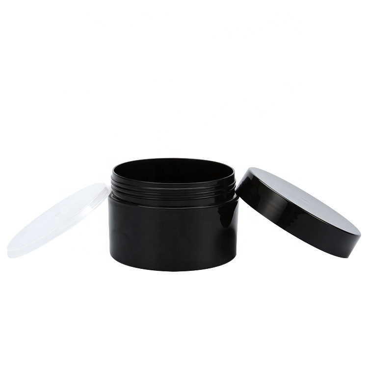 white 120ml cosmetic jar cream jar seal lid 100ml hair gel PP black plastic 100g cosmetics pp container black 4oz plastic jar
