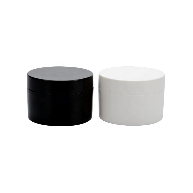white 120ml cosmetic jar cream jar seal lid 100ml hair gel PP black plastic 100g cosmetics pp container black 4oz plastic jar