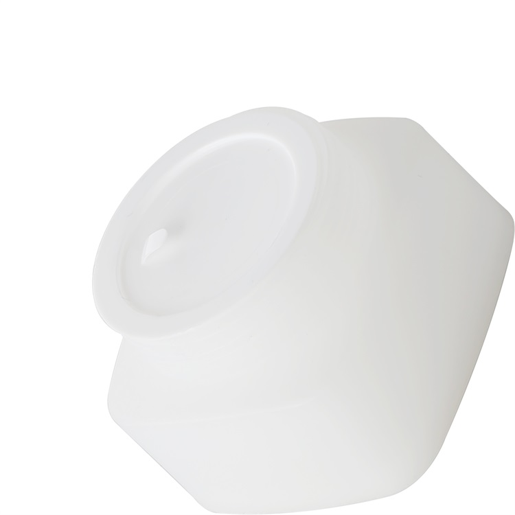 white acrylic double wall square 50g plastic jar personal care facial cream mask jar with gold line