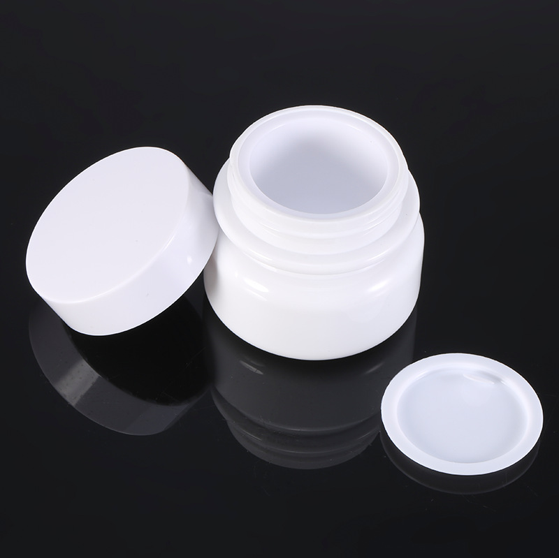 white cosmetic jars plastic jar cosmetic face cream packaging jar