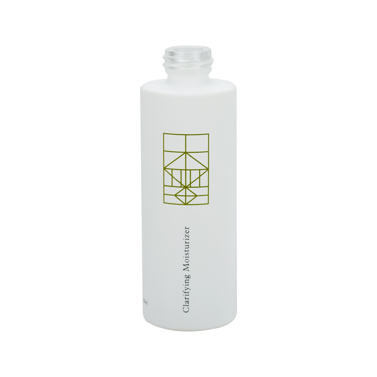 white cosmetic package 30ml 60ml 80ml 100ml 120ml glass makeup cleanser foundation bottle with plastic lotion pump