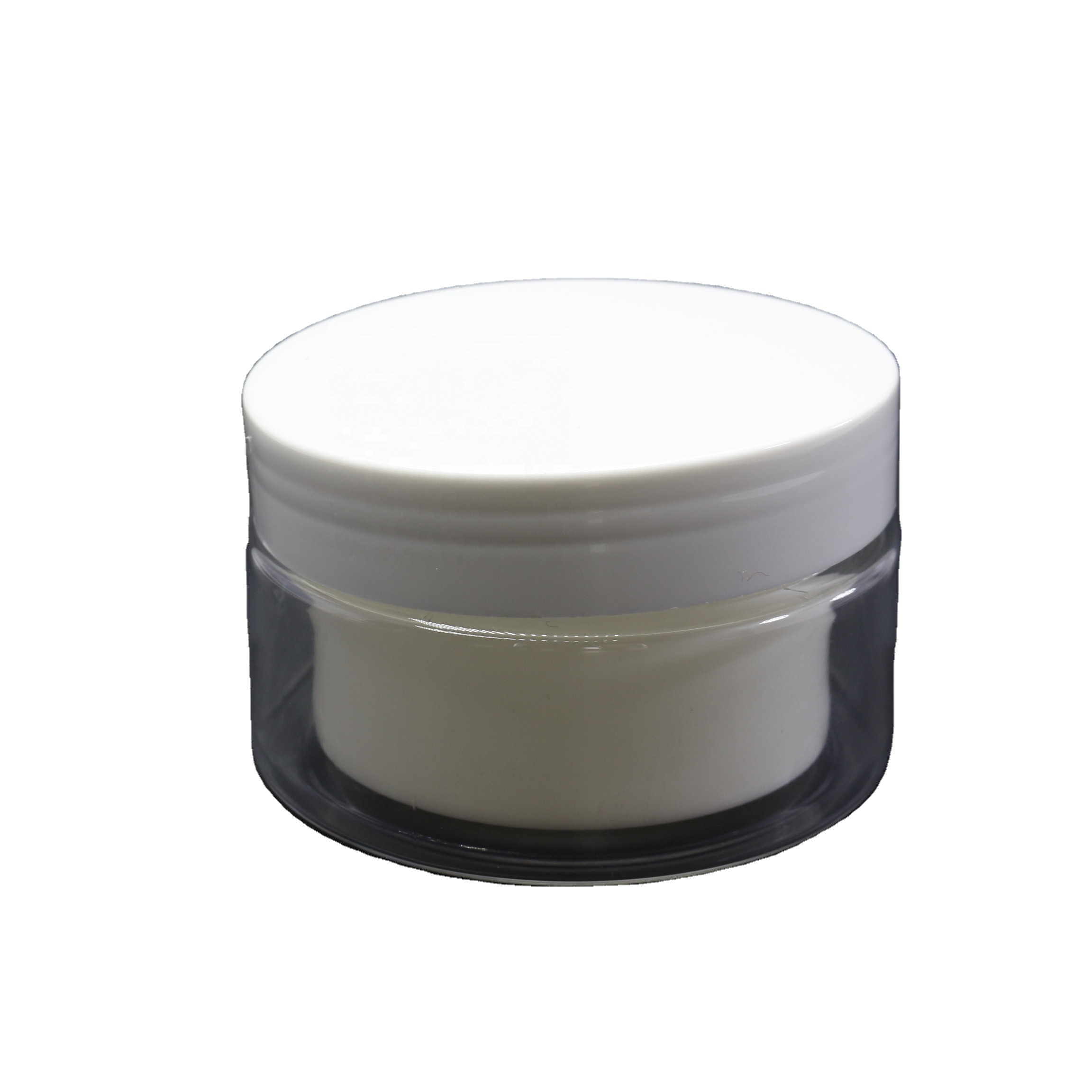 white double wall plastic inner liner cosmetic jar PL-426K