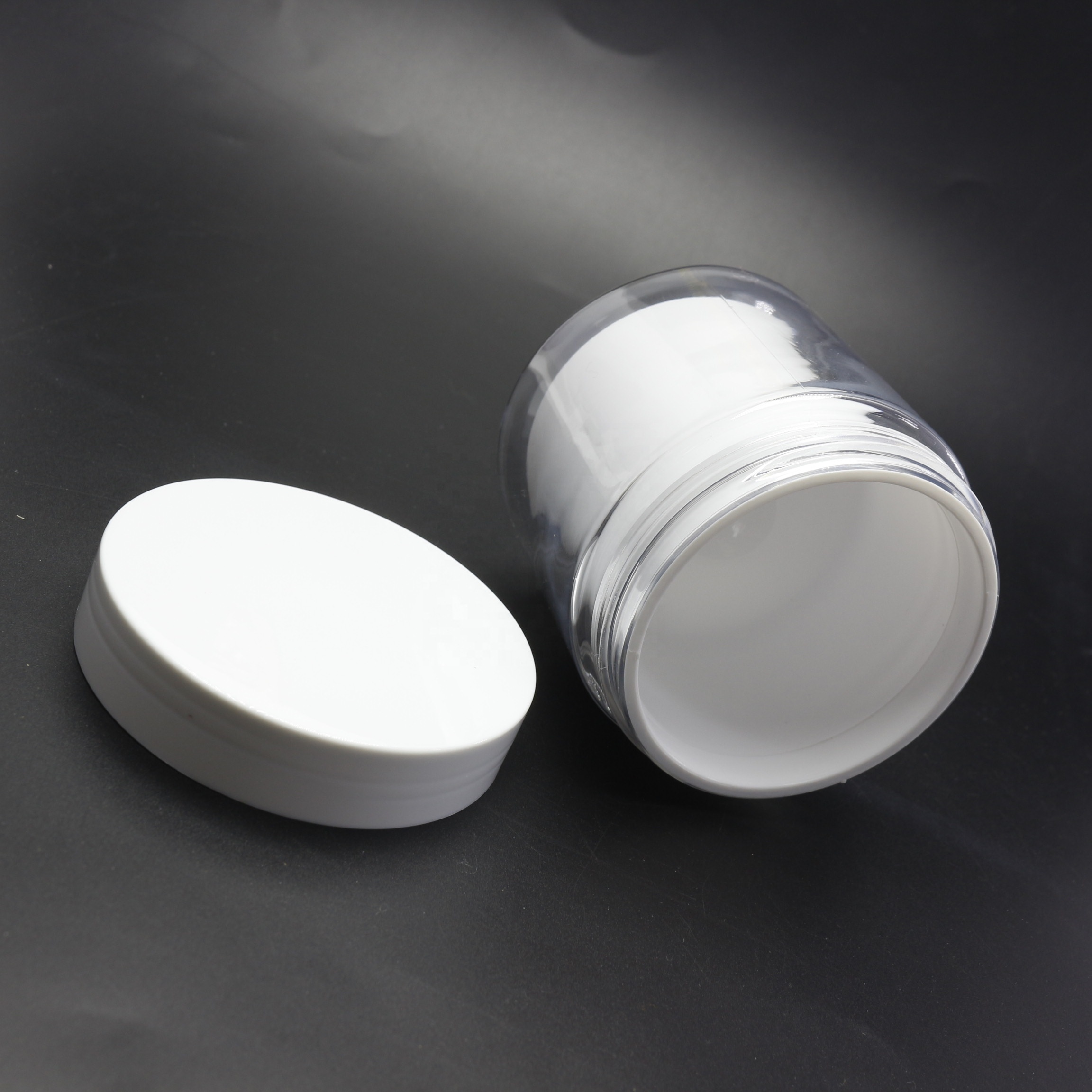 white double wall plastic inner liner cosmetic jar PL-426K