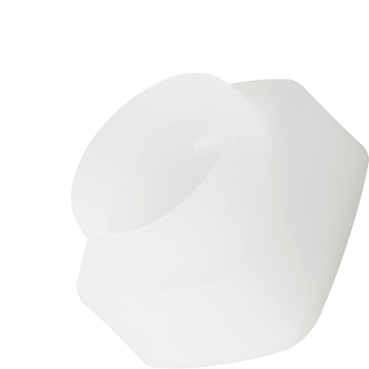 white double wall square 50g acrylic personal care face cream mask jar with gold line