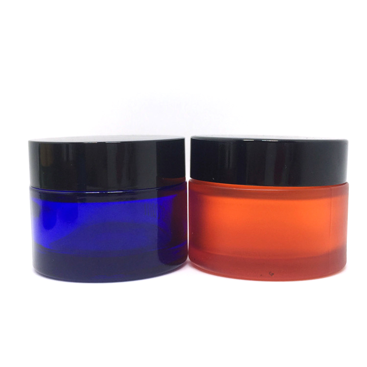 white face cream amber glass 50g 30g 20g glass cosmetic jar