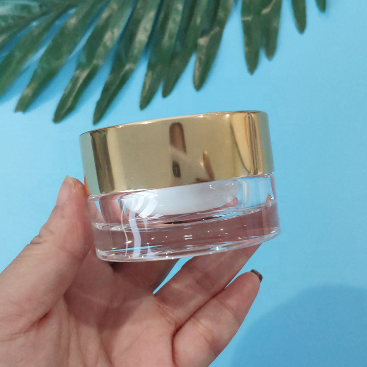 white frosted acrylic cream cosmetics jar 10g 15g 20g 30g 50g 100g