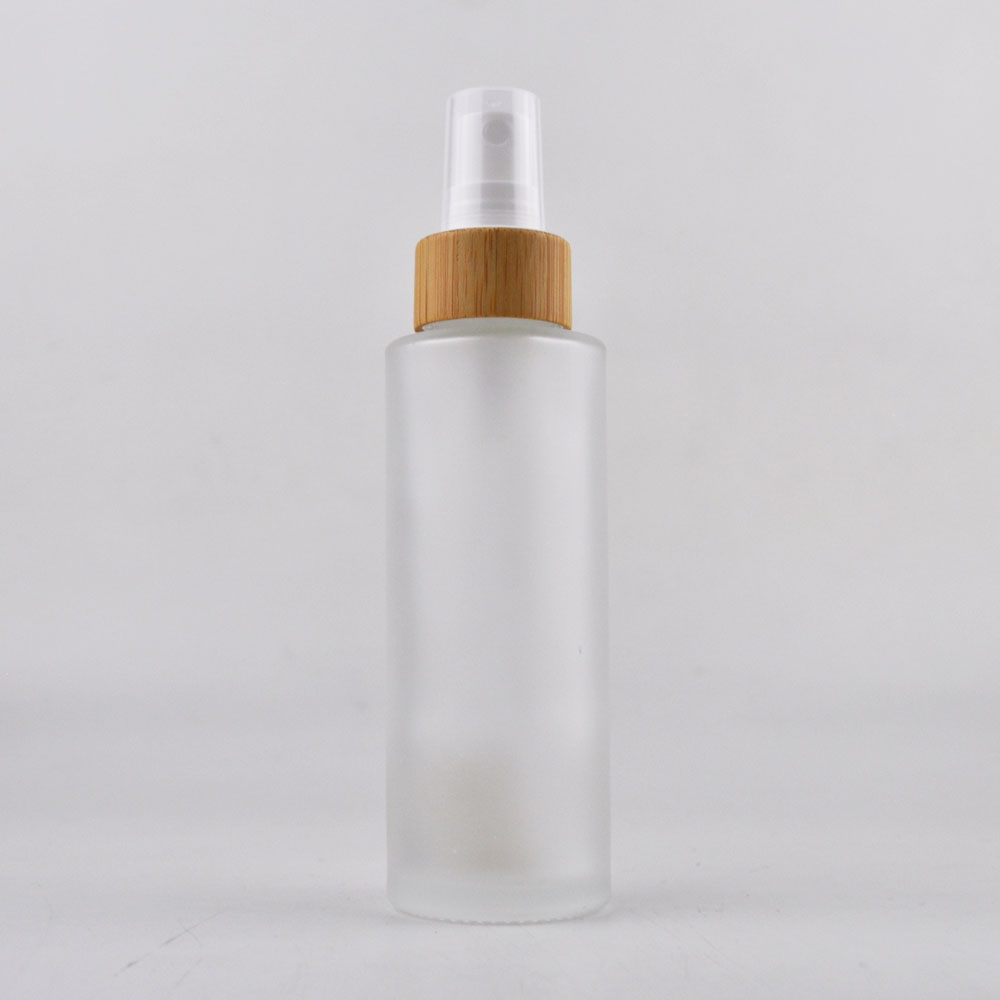 white frosted glass cosmetic spray bottle 100ml