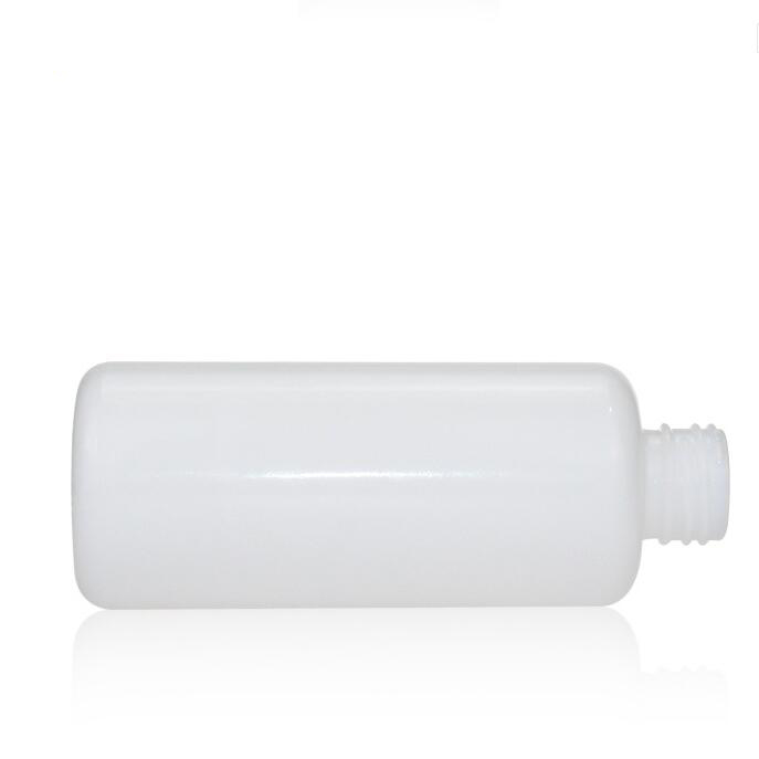 white glass porcelain pump bottle cosmetic packaging bottle glass cream pump bottles 40ml 100ml 120ml 200ml
