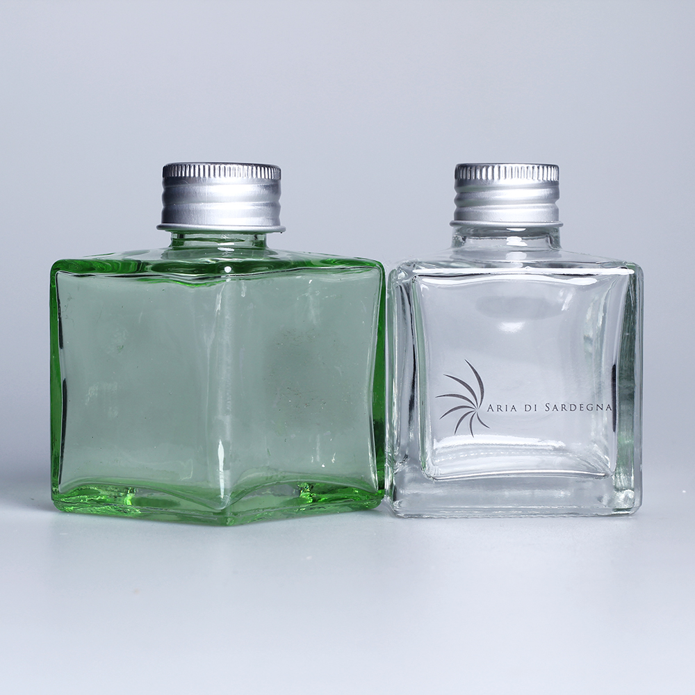 white gloss 100ml fragrance wide mouth glass diffuser bottle empty small glass bottle for liquid diffuser