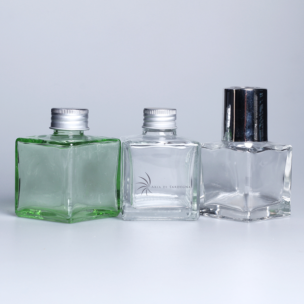 white gloss 100ml fragrance wide mouth glass diffuser bottle empty small glass bottle for liquid diffuser