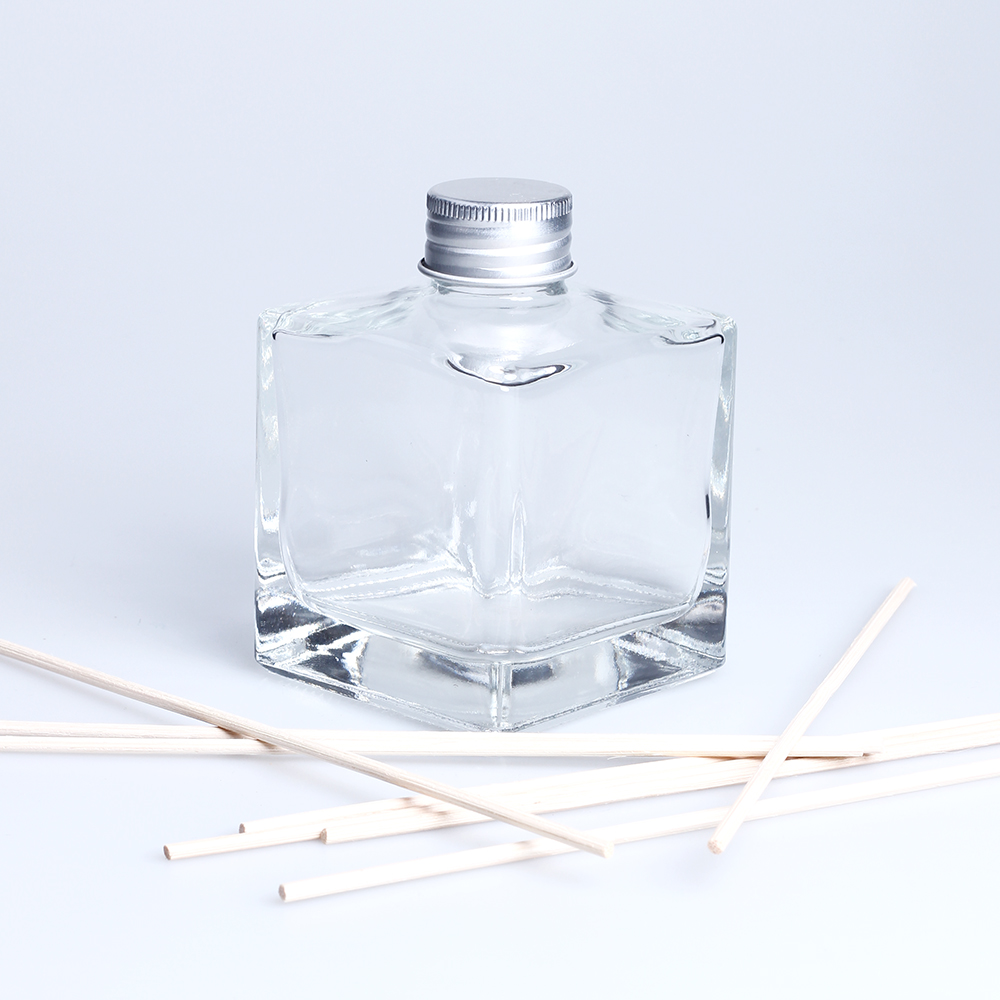 white gloss 100ml fragrance wide mouth glass diffuser bottle empty small glass bottle for liquid diffuser