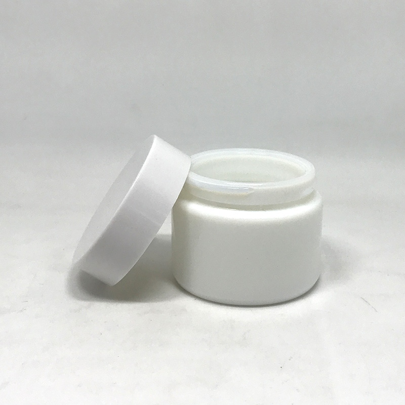 white logo printing ceramic white matte pink cream porcelain jar with lid for cosmetic