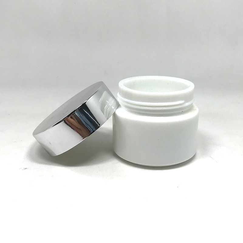 white logo printing ceramic white matte pink cream porcelain jar with lid for cosmetic