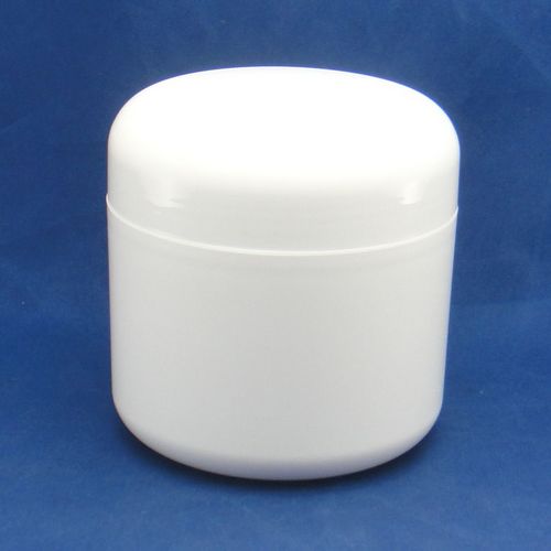 white round base double walled plastic pet jar 250ml
