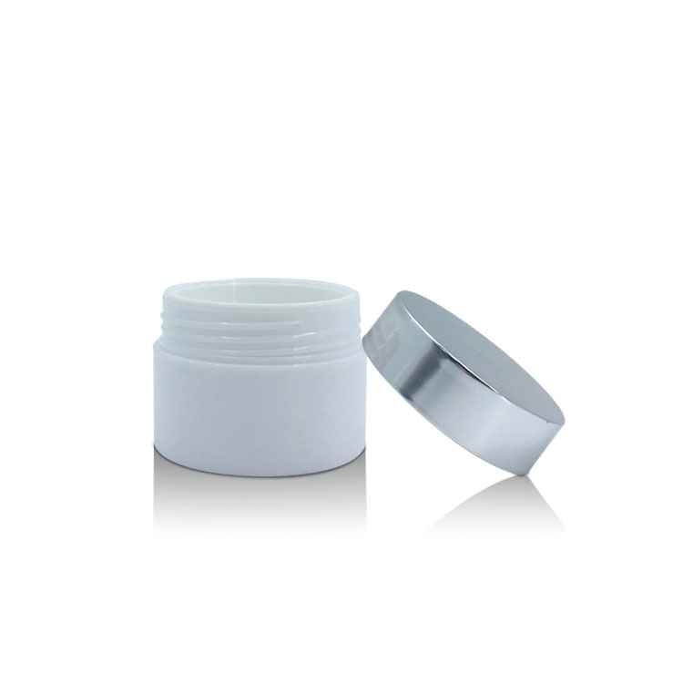 white small recycle empty skin care plastic cream jar chemical professional set jar 20g