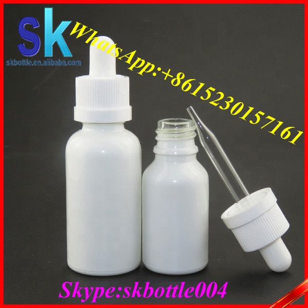 white soild eliquid 30ml glass dropper bottles