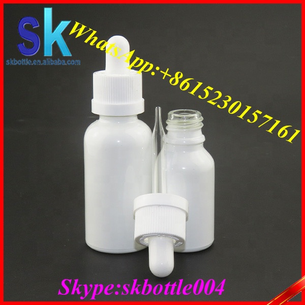 white soild eliquid 30ml glass dropper bottles