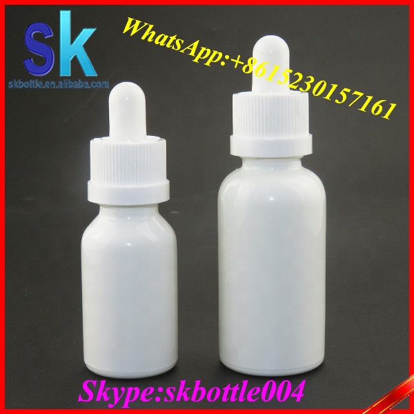 white soild eliquid 30ml glass dropper bottles