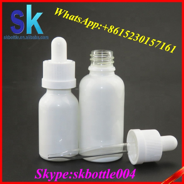 white soild eliquid 30ml glass dropper bottles