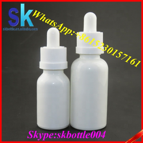 white soild eliquid 30ml glass dropper bottles