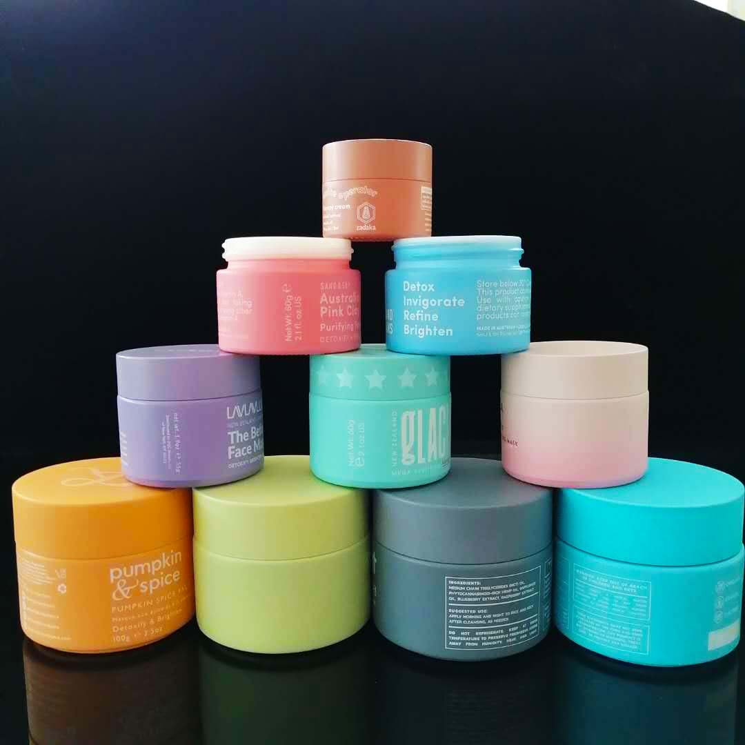 whole sale 20g porcelain white glass cosmetics packaging cream jar with plastic lid