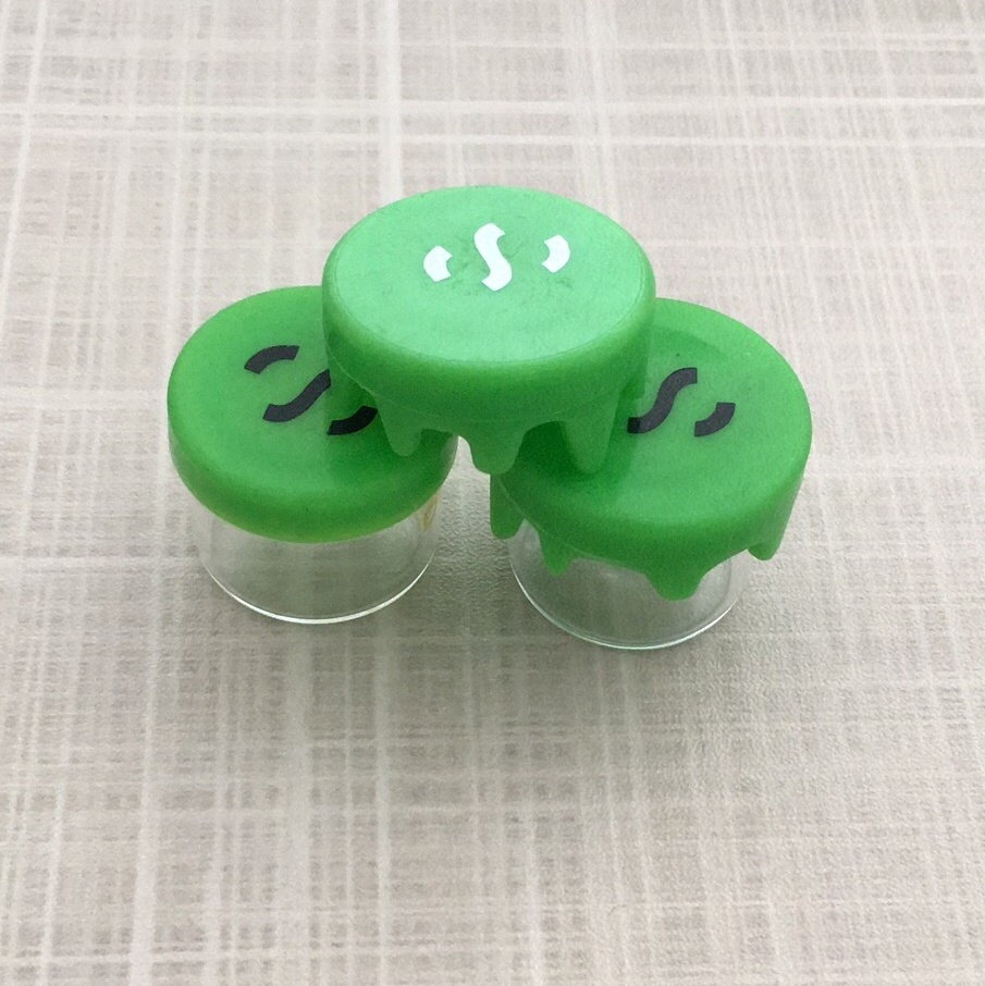 whole sale price Borosilicate glass jar wax oil jar essential mini concentrate containers silicone lid jars glass