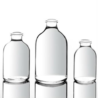 whole sizes USP Type I clear Injection glass Bottle pharmaceutical glass bottle