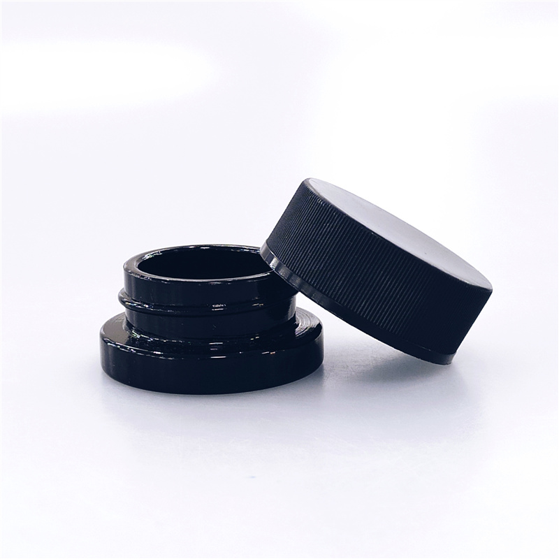 wholesale 1/4 weed container smell proof child proof weed glass jar with child resistant lid