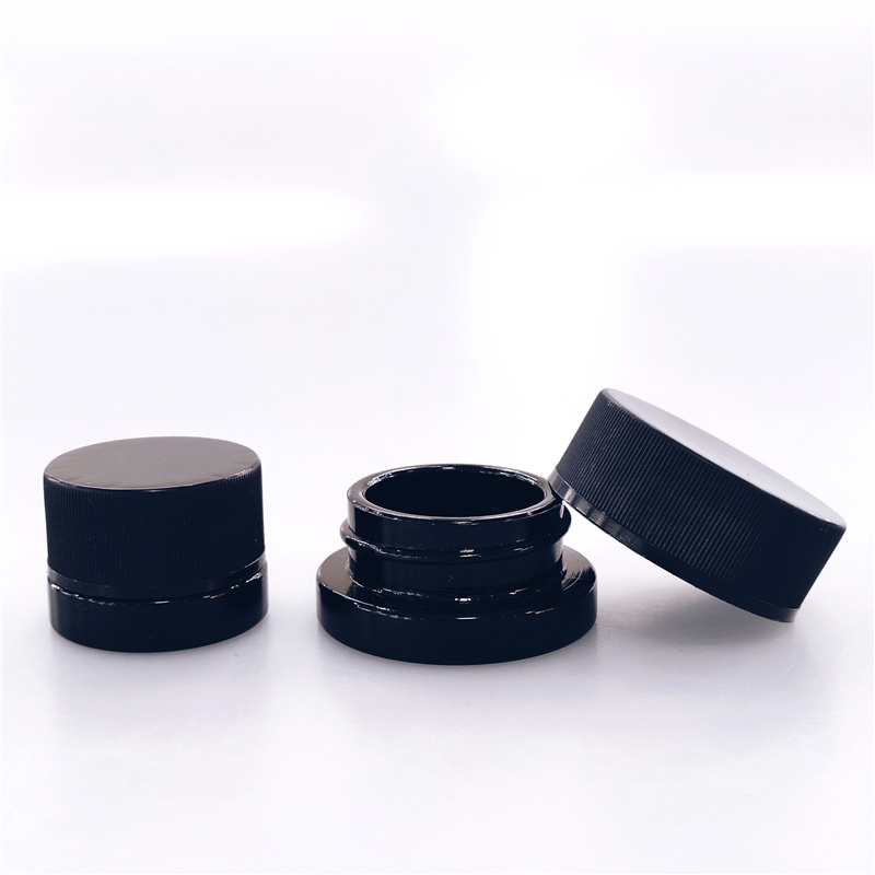 wholesale 1/4 weed container smell proof child proof weed glass jar with child resistant lid