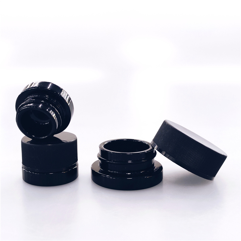 wholesale 1/4 weed container smell proof child proof weed glass jar with child resistant lid