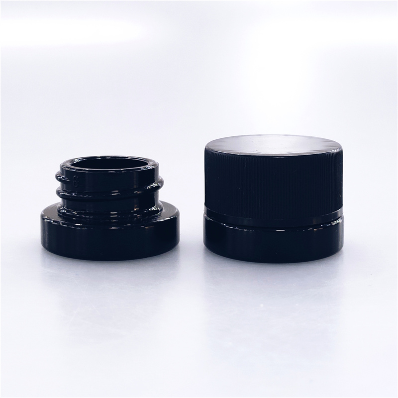 wholesale 1/4 weed container smell proof child proof weed glass jar with child resistant lid