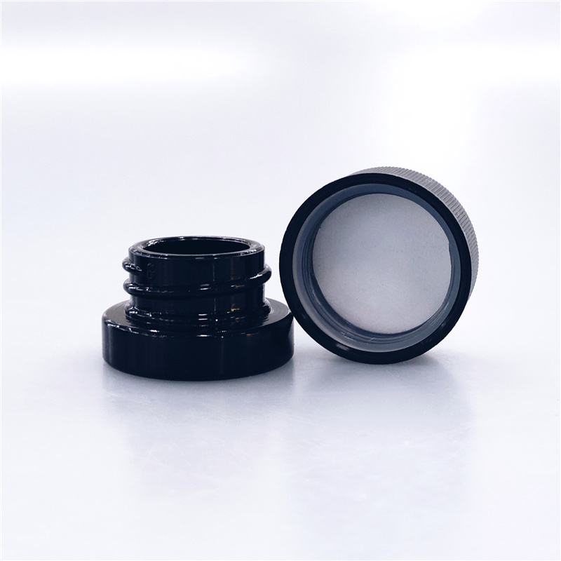 wholesale 1/4 weed container smell proof child proof weed glass jar with child resistant lid