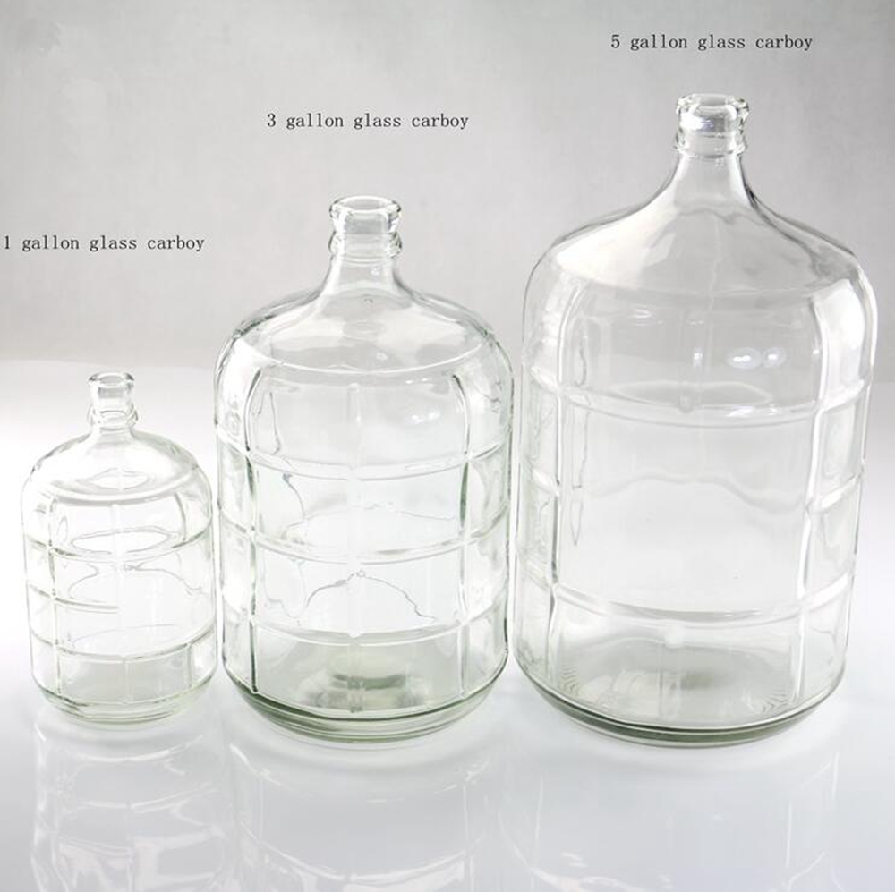 wholesale 1 gallon 3 gallon 5 gallon beer water glass carboy for home brew