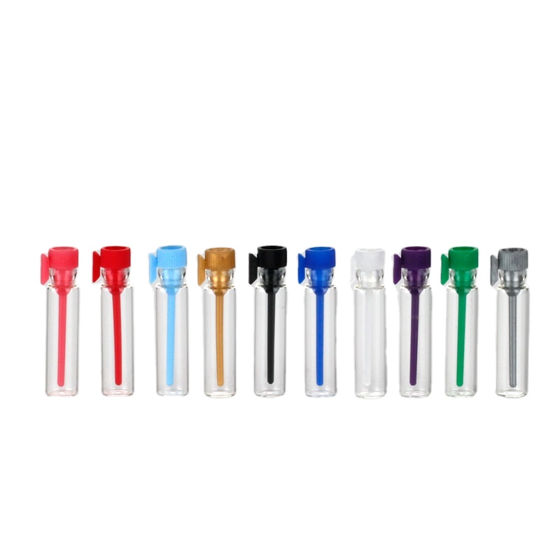 wholesale 1 ml perfume glass vial tester for perfume/essential oil