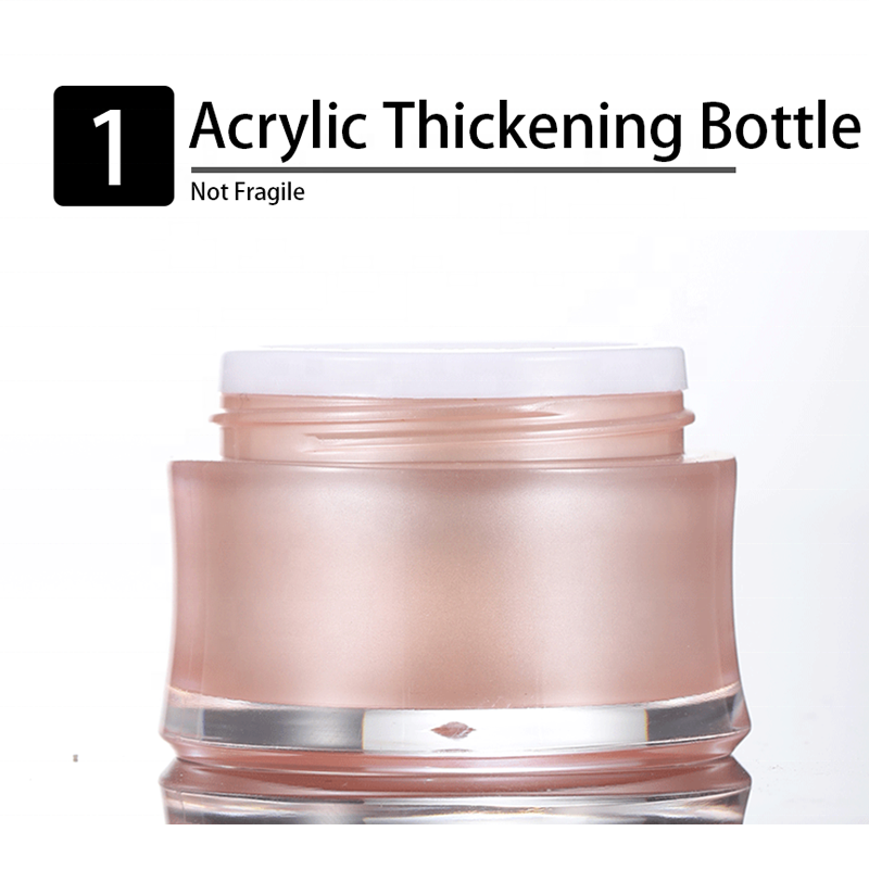 wholesale 10 ml acrylic empty glass jar with lid silver cream jar for girl and women
