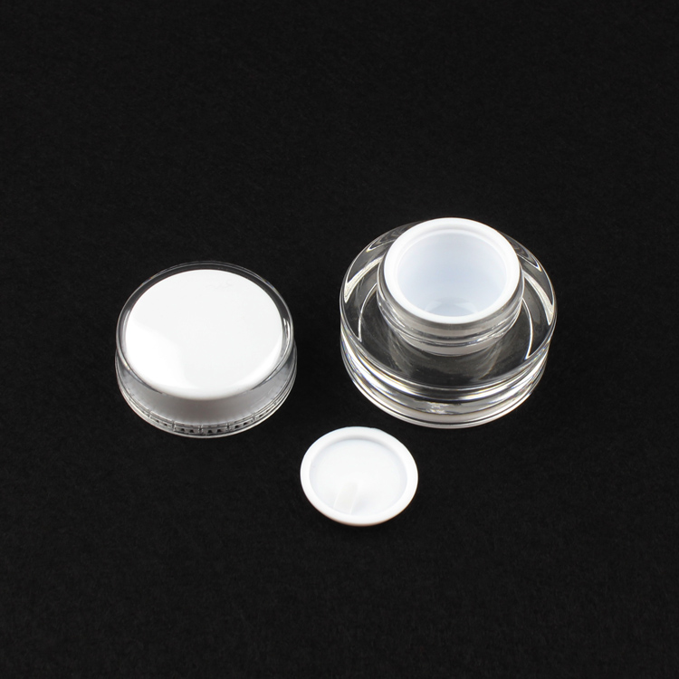 wholesale 10 ml pearl white CROWN shape plastic cream jar, white 10g small Cosmetic Jar,10 g empty cosmetic container