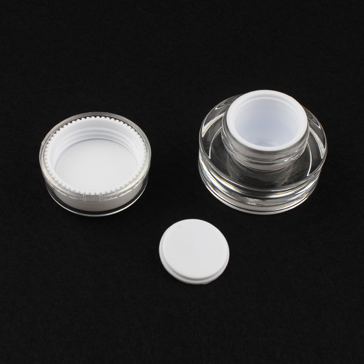 wholesale 10 ml pearl white CROWN shape plastic cream jar, white 10g small Cosmetic Jar,10 g empty cosmetic container