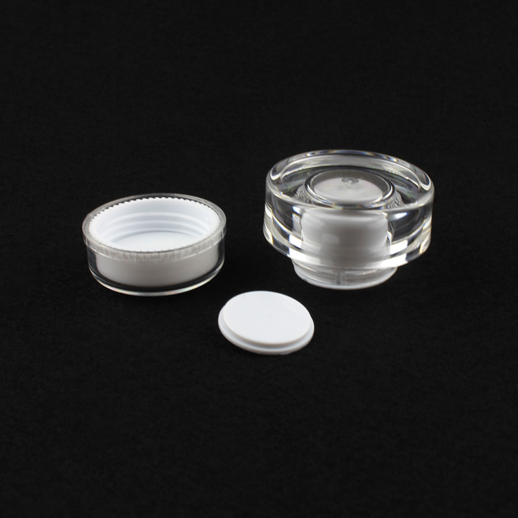 wholesale 10 ml pearl white CROWN shape plastic cream jar, white 10g small Cosmetic Jar,10 g empty cosmetic container