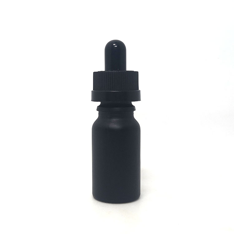 wholesale 100 ml vapor e liquid beard oil essential oil matte black dropper bottle for tinture packaging