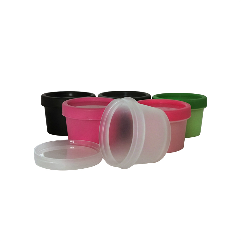 wholesale 100g Cosmetic empty pot vacuum pot colored 100ml pp cosmetic jar for PP plastic cosmetic jar