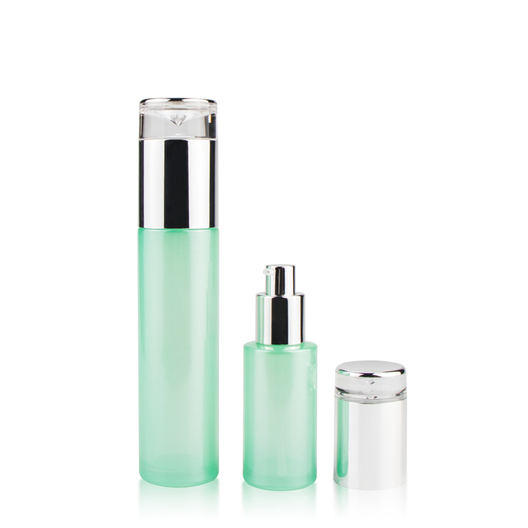 wholesale 100ml 50ml 30ml 30g body cream jar and lotion bottles cosmetic glass bottle set