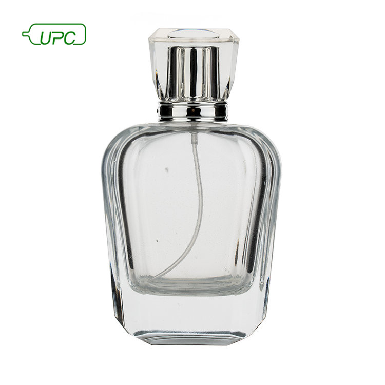 wholesale 100ml pump spray screen printing luxury empty perfume bottles