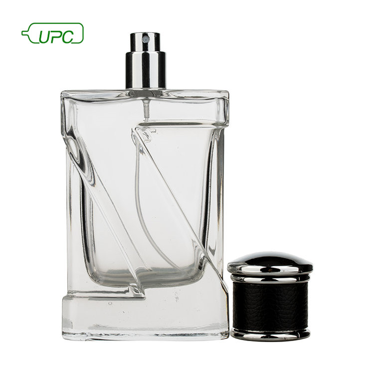 wholesale 100ml pump spray screen printing luxury empty perfume bottles