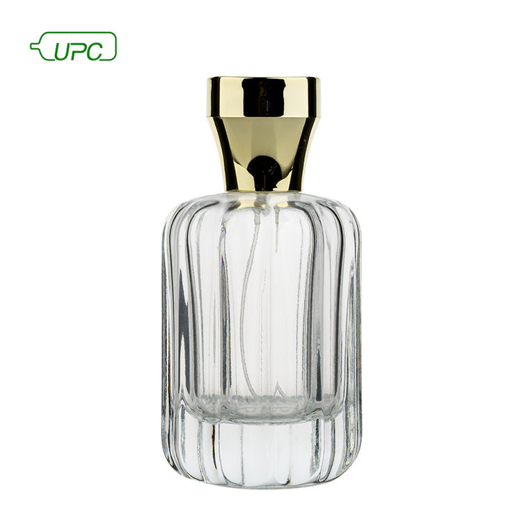 wholesale 100ml pump spray screen printing luxury empty perfume bottles